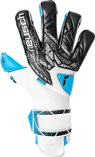 Reusch Attrakt Aqua Evolution 5570455 1126 white black yellow front